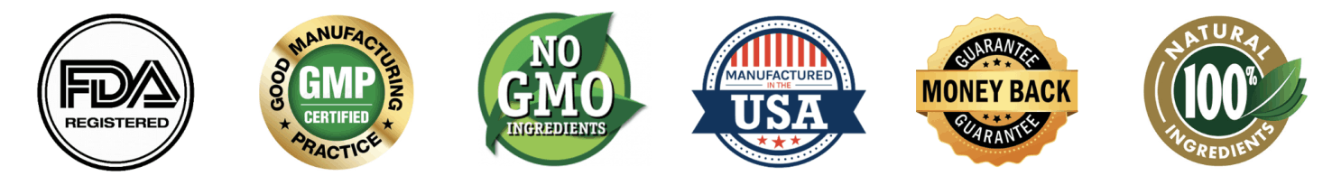Finessa FDA-registered GMP-certified non-GMO trust badges for digestive health